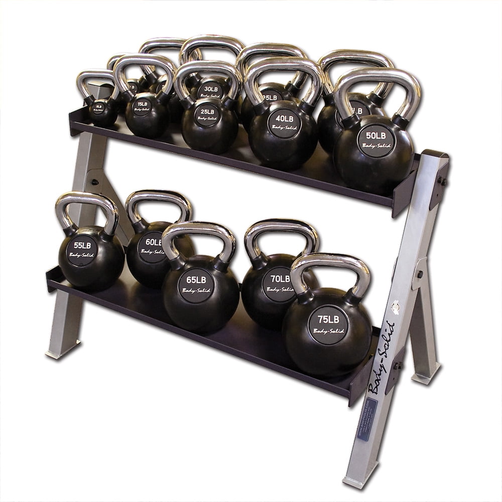 Free Shipping Body Solid GDKR100 Dual Dumbbell Kettlebell Rack Walmart