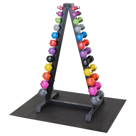 Body Solid GDR24-VPACK Vertical Dumbbell Rack with Dumbbells