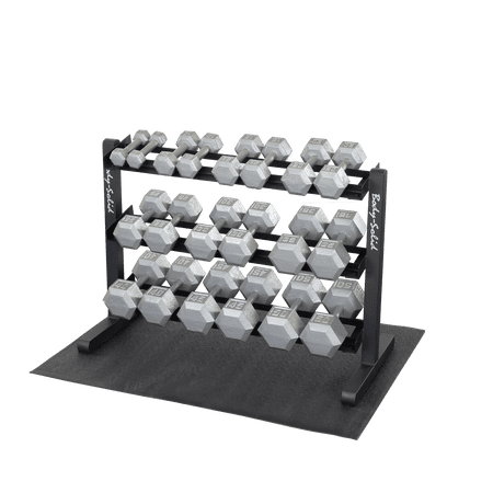 Body Solid GDR363-RFHEX Dumbbell Rack Package