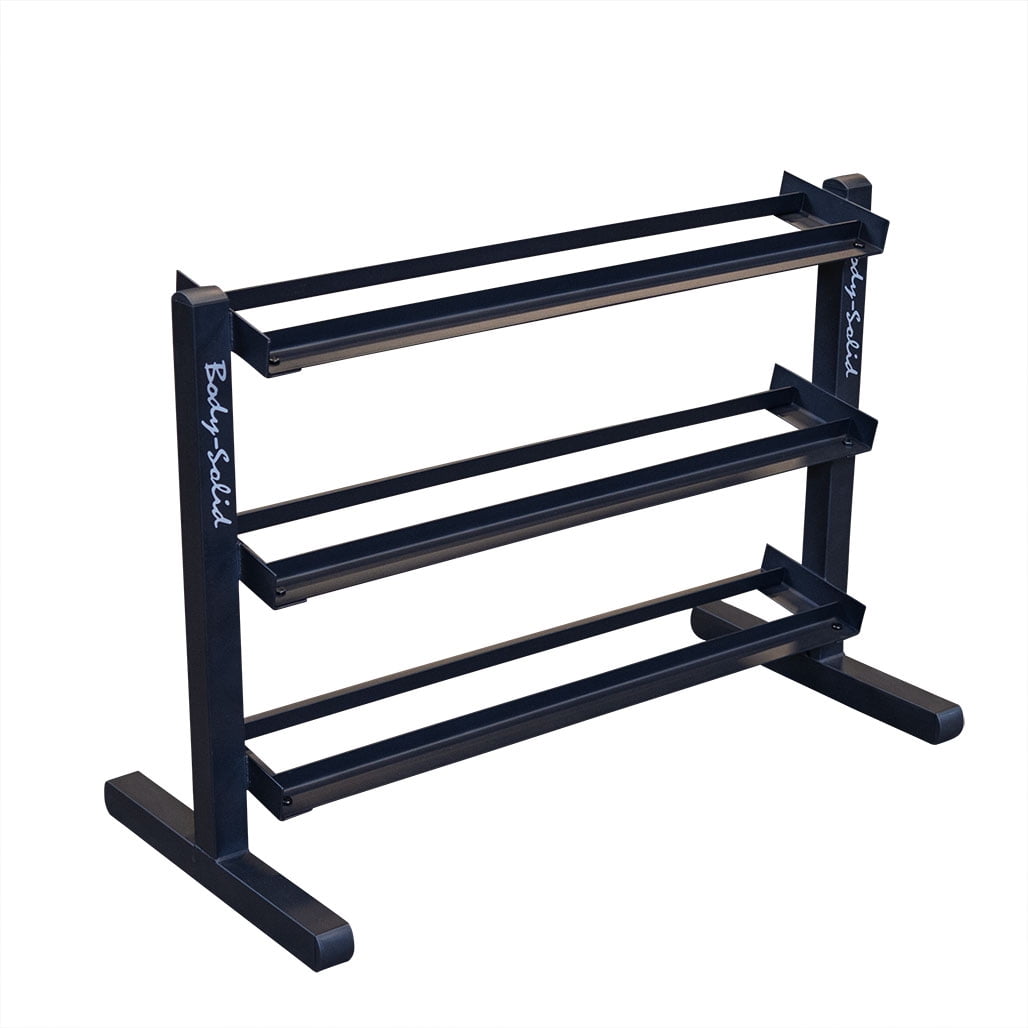 Body-Solid GDR363B 3 Tier Horizontal Dumbbell Rack