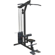 Body Solid GLM85B-3 310 lbs Stack Pro LAT Machine - Sculpt Stronger Space-Saving - Black