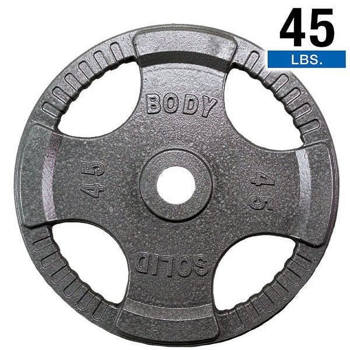 Body-Solid Gray Grip Cast Iron Olympic Plates 2.5, 5, 10, 25, 35, 45 lb.