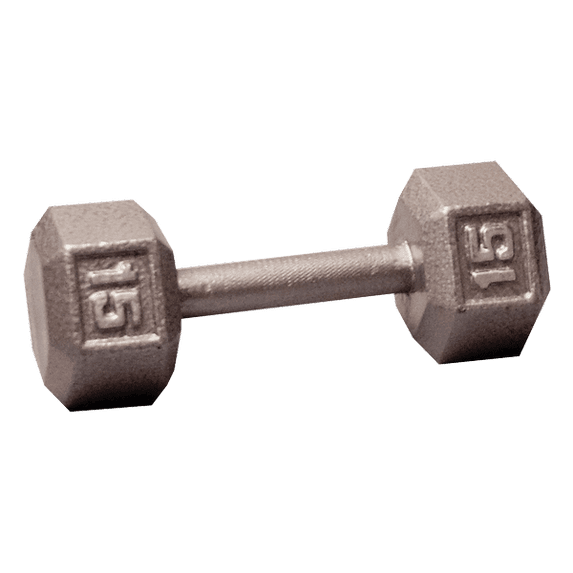 Body-Solid Hex Dumbbell, 15 lb