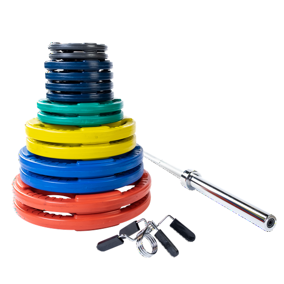 Body Solid ORC300S Colored 300lb Olympic Weight Set