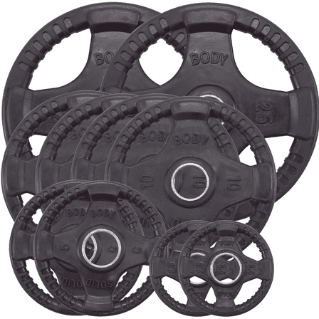 Body Solid ORST105 - 105 lb. Olympic Rubber Grip Weight Plate Set