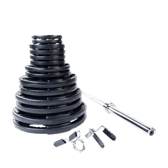 Body Solid OSR300S Rubber Grip Olympic 300lb Weight Set