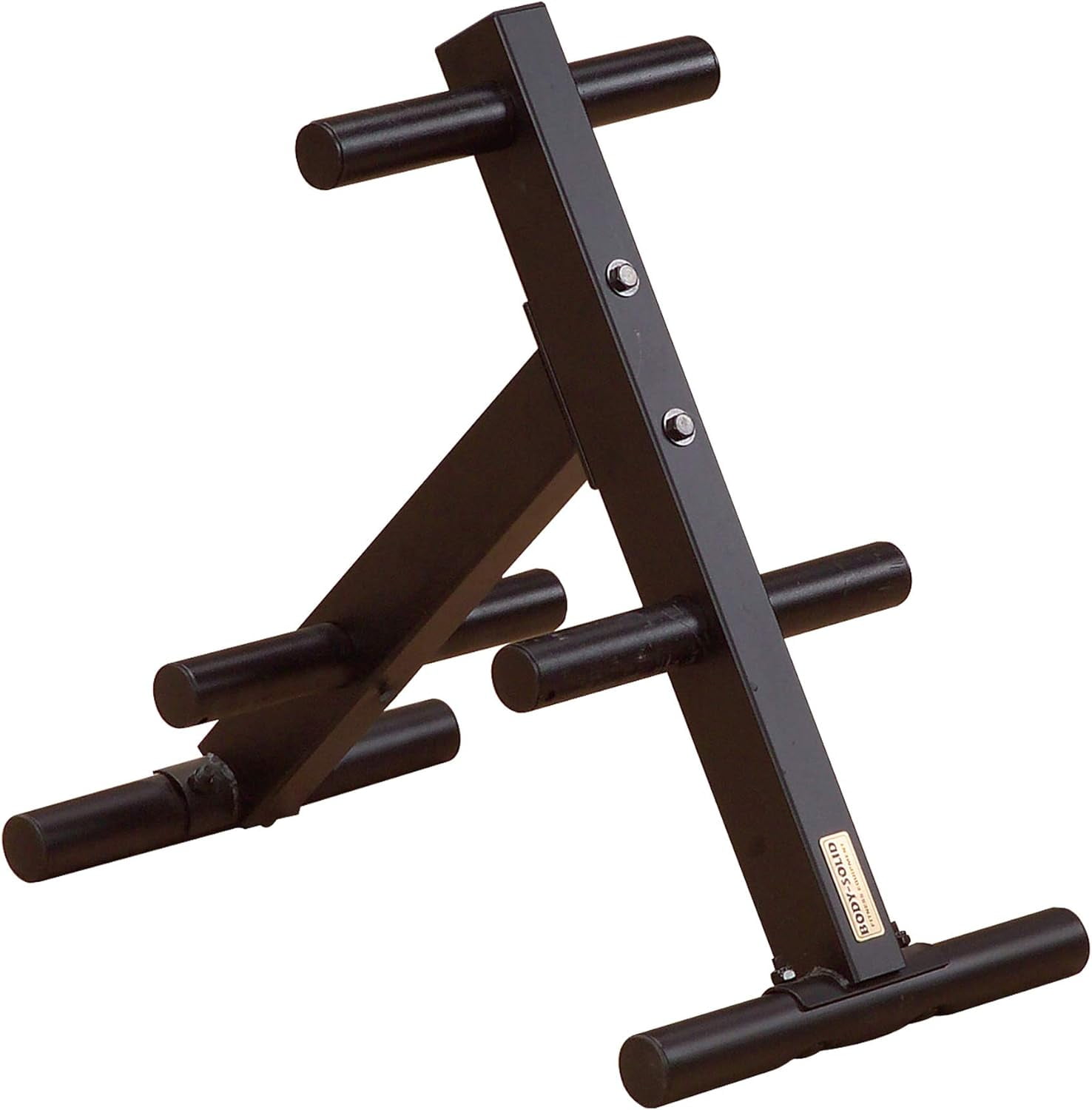 Body-Solid (OWT24) EZ-Load Olympic Weight Tree Rack - 1000 lb Capacity ...