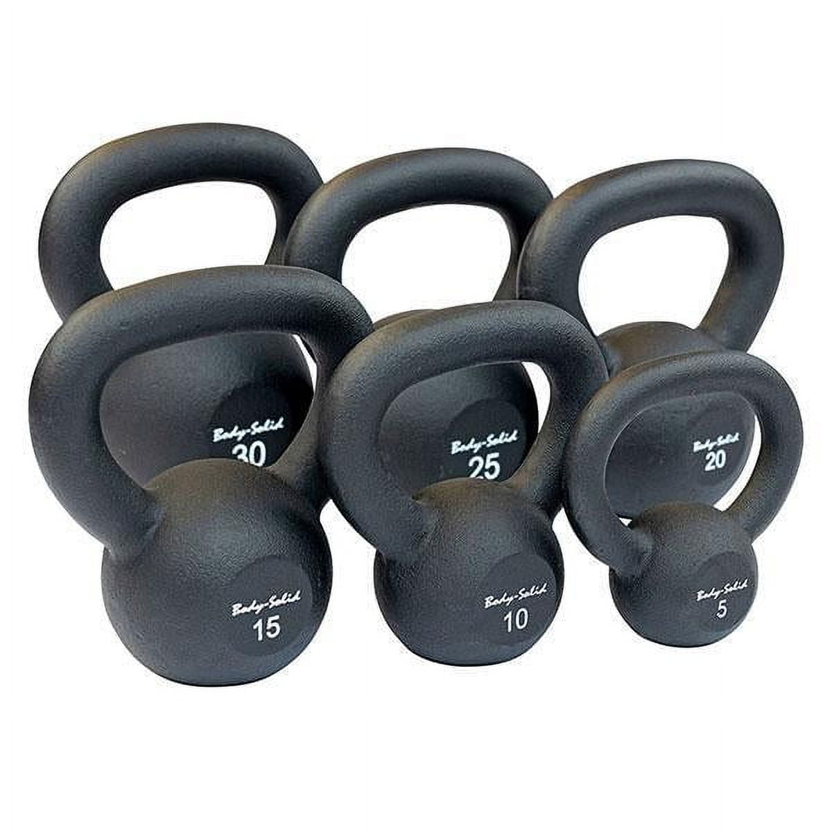 BodySolid Powder Coat Iron Kettlebells and Sets, from 5 to 100 lb. 105