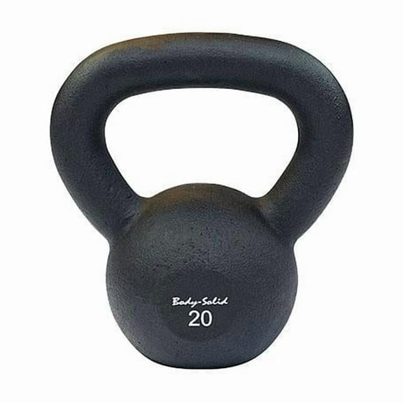 Body-Solid Powder Coat Iron Kettlebells and Sets, from 5 to 100 lb. 20 lb.