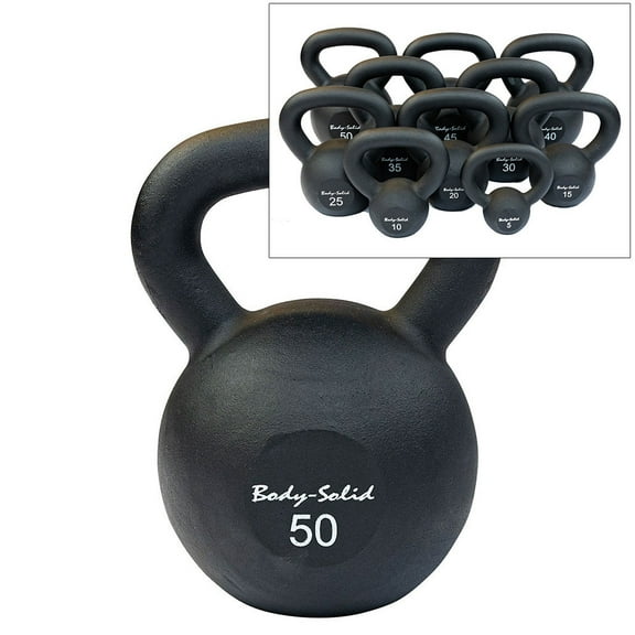 Body-Solid Powder Coat Iron Kettlebells and Sets, from 5 to 100 lb. 5 lb.