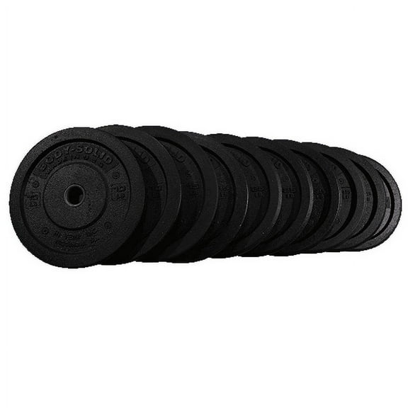 Body Solid - Premium Bumper Set Black 260 lbs