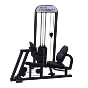 Body-Solid Pro-Select Leg Exercise Machines with Weight Stack, Black, 310lb, 414 lbs