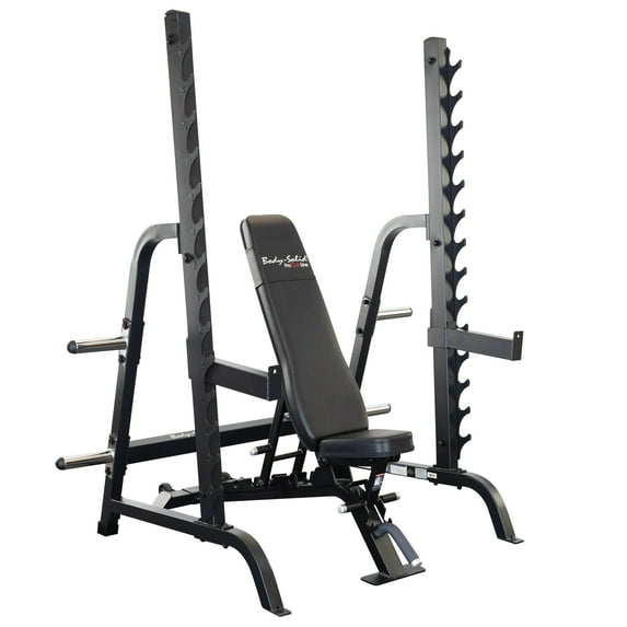 Body-Solid - SDIB370 Olympic Bench Rack Combo - BLACK