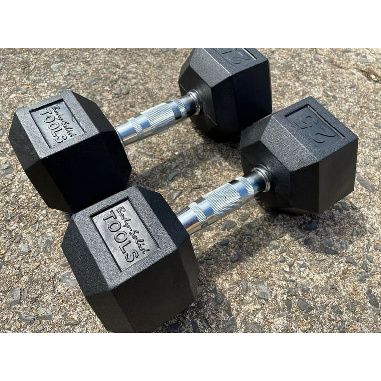 Body Solid SDR25 Rubber Coated Hex Dumbbell 25 lbs. New