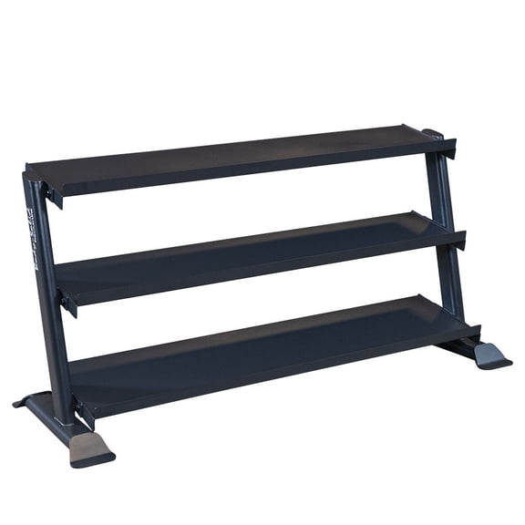 Body-Solid (SRD200) Pro Clubline Dumbbell Rack, Compact Storage for Commercial and Home Gym Weights, Designed for Body Solid Hex and Round Dumbbells