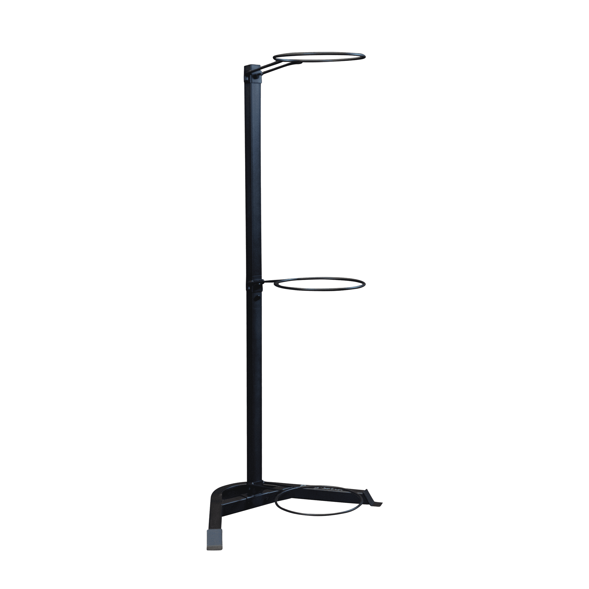 Black Steel Vertical Stability Ball Rack for Commercial Use