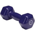 thumbnail image 1 of Body Solid Tools BSTVD7 7-Pound Vinyl Dumbbell (Dark Purple), 1 of 2
