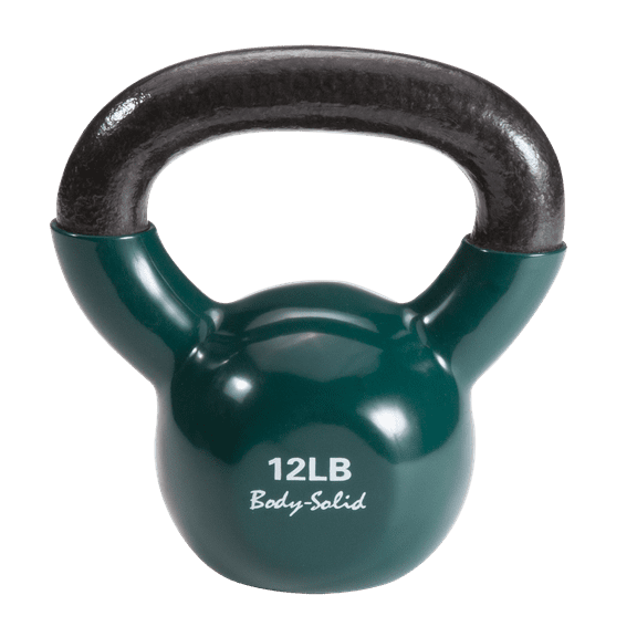 Body Solid Tools - KBV12 12 lb. Vinyl Dipped Kettlebell