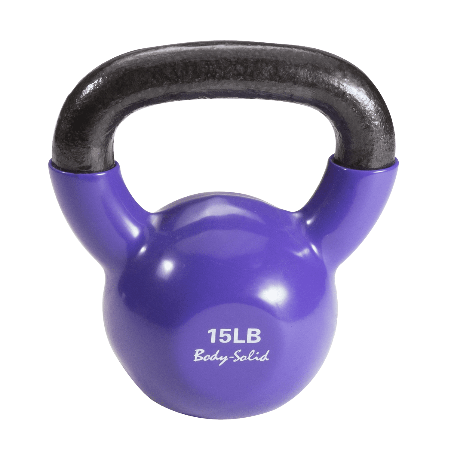 Body Solid Tools - KBV15 15 lb. Vinyl Dipped Kettlebell