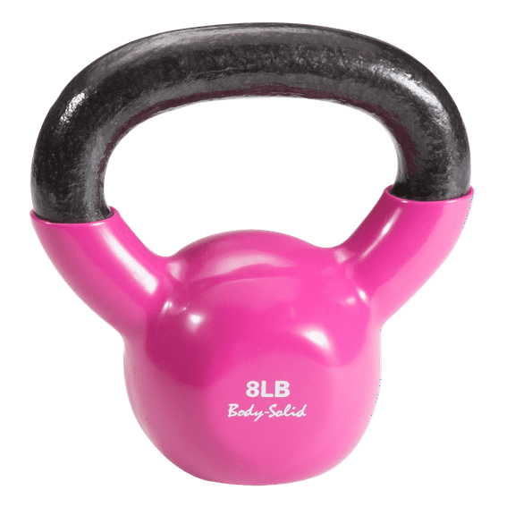Body Solid Tools - KBV8 8 lb. Vinyl Dipped Kettlebells
