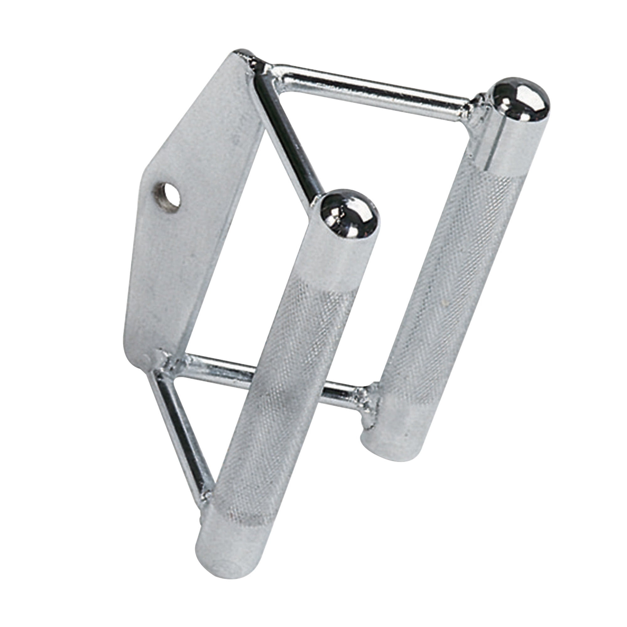 Black Mountain Products V Bar Double Grip Handle - For Cable Machines & Smith Machines, Chrome Finish