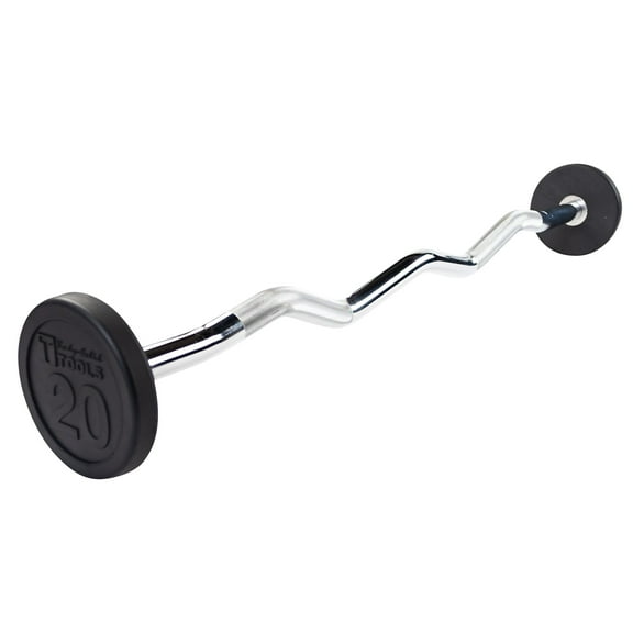 Body-Solid Tools SBZ20 - Fixed Weight EZ-Curl Barbell - 20 lbs.