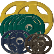 Body Solid Urethane Olympic Grip Weight Plate Set, 105 - 255 lbs