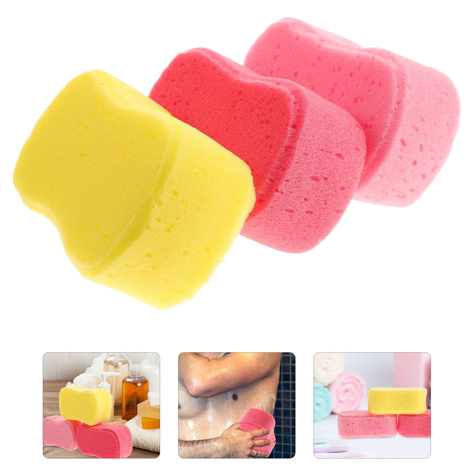 Body Sponge Bathsponge Sponges Sponge Exfoliating Shower Loofah Painless Wash Scrubber Body