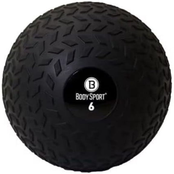 Body Sport 6-Pound Slam Ball with Tread Surface, Versatile, Workout Training, Strength building, Improve Muscle Mass