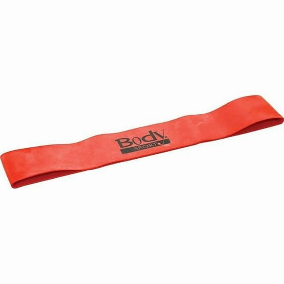 Body Sport BDSLB12RED Loop Band Latex, Red - Heavy Resistance