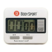 Body Sport Digital Multifunctional Timer, Count Down and Count Up Features, AAA Battery Included