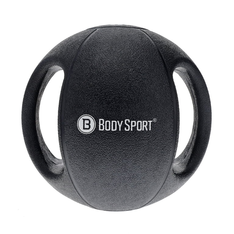 Body Sport, Double Grip Medicine Ball, 8 lb, Strength Training