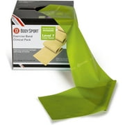 Body Sport Exercise Band, 6 in. x 50 yd., Super Heavy Resistance - Professional Exercise Strap for Home Fitness & Gym Workouts (Light Resistance Green)