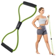 Body Sport Figure 8 Loop Tube, Extra Heavy Resistance, Green, Stretching Tool Training, Rehabilitation