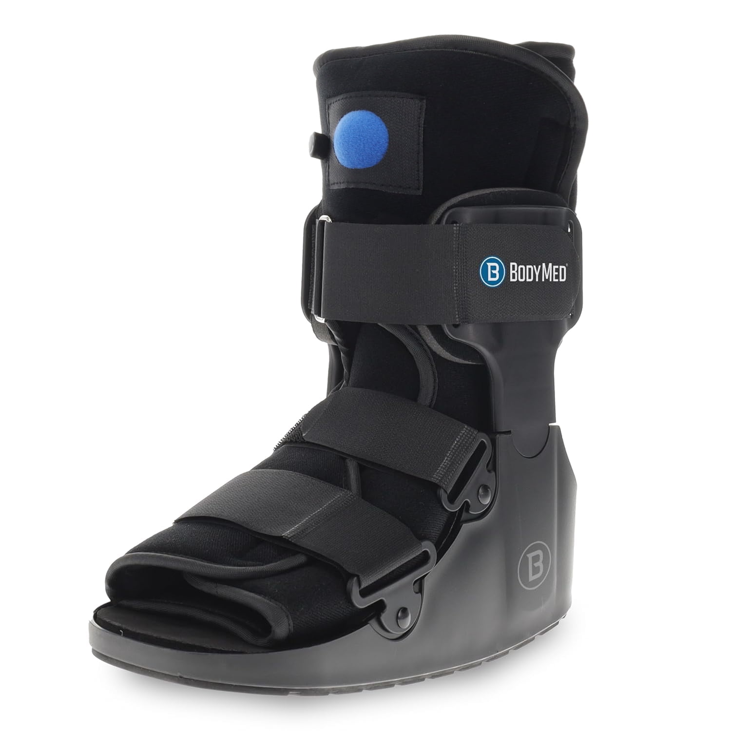 BodyMed Air CAM Walking Fracture Boot, Large, 12.5" Tall - Adjustable and Shock-Absorbing Support for Foot and Ankle Recovery - Fits Left & Right Foot