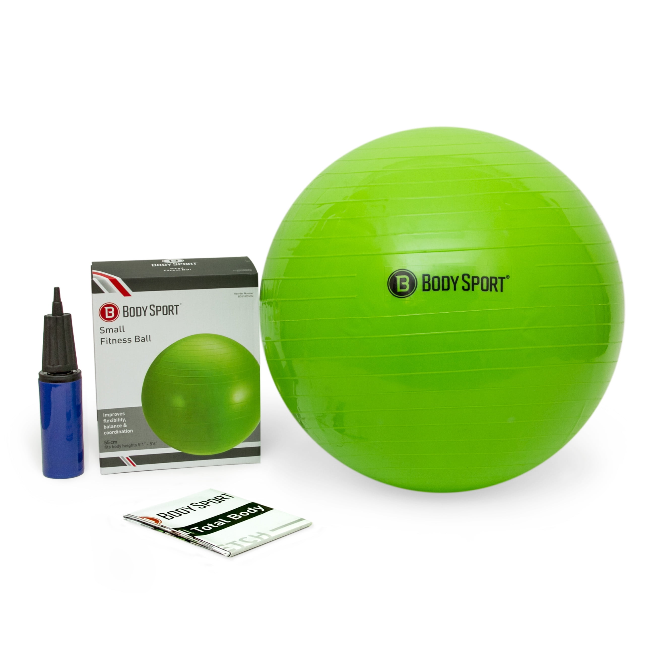 Body Sport Slow Release 55cm Exercise Ball with Pump Gym