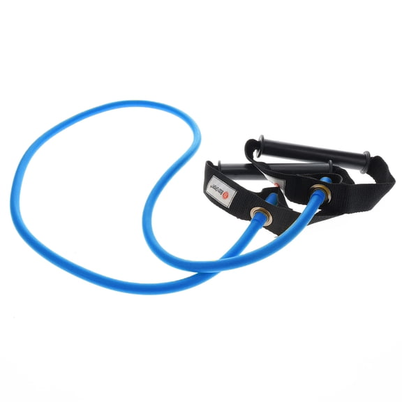 Body Sport Studio Series Resistance Tubes with Hard Handles - 4 ft Light Resistance Bands for Toning, Strengthening, Stretching, Rehabilitation, and Mobility (Bulk Packaging)