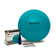 Body Sport Teal Fitness Ball (85 cm), Pump & Exercise Guide Included