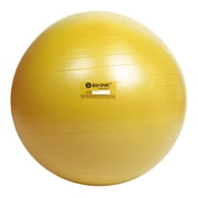 Body Sport Yellow Fitness Ball 65 cm, Pump & Exercise Guide Included