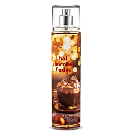 Body Spray For Women, Womens Perfume Fine Fragrance Body Mist, Women's Luxury Scented Gifts, Hot Chocolate Fudge Body Mist 8 oz Gift for Her Ideal Stocking Stuffer