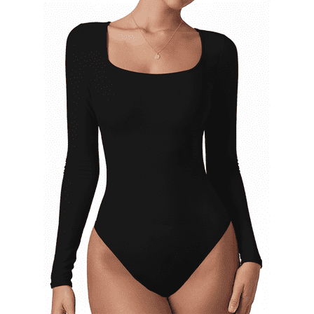 Body Suit Tummy Control Bodysuit Long Sleeve Tops Women Clothing