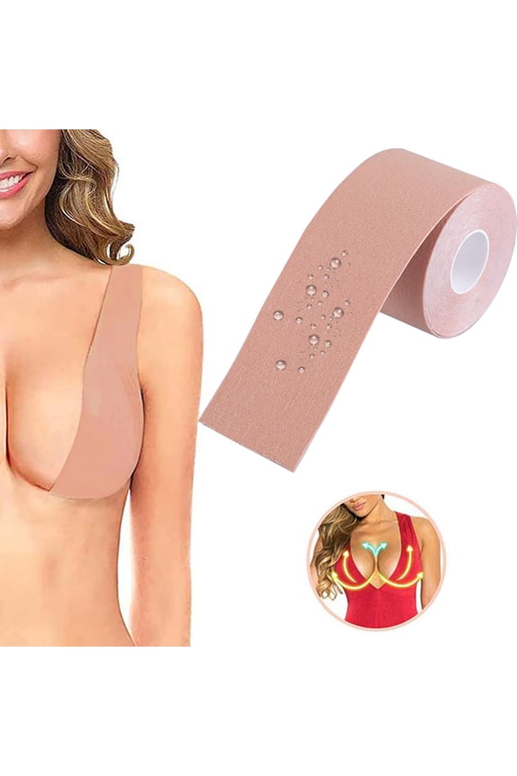 Body Tape Chest Lift Tape Beauty Adhesive Elastic Non Woven Fabric Invisible Support Tape Seamless Shaping Makeup Tool for Dress Outfit Styling