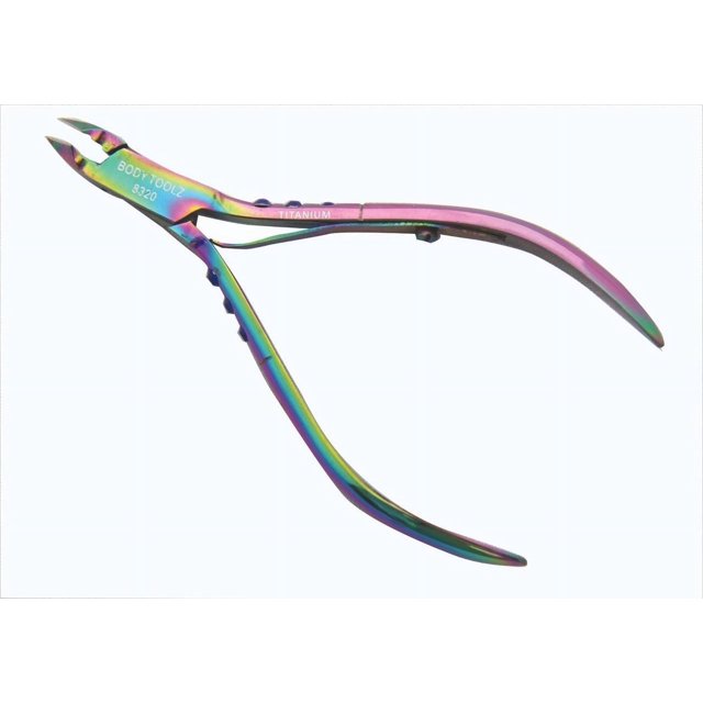 Body Toolz Cuticle Nipper Titanium 1/2 Jaw Trims Cuticles & Extremely