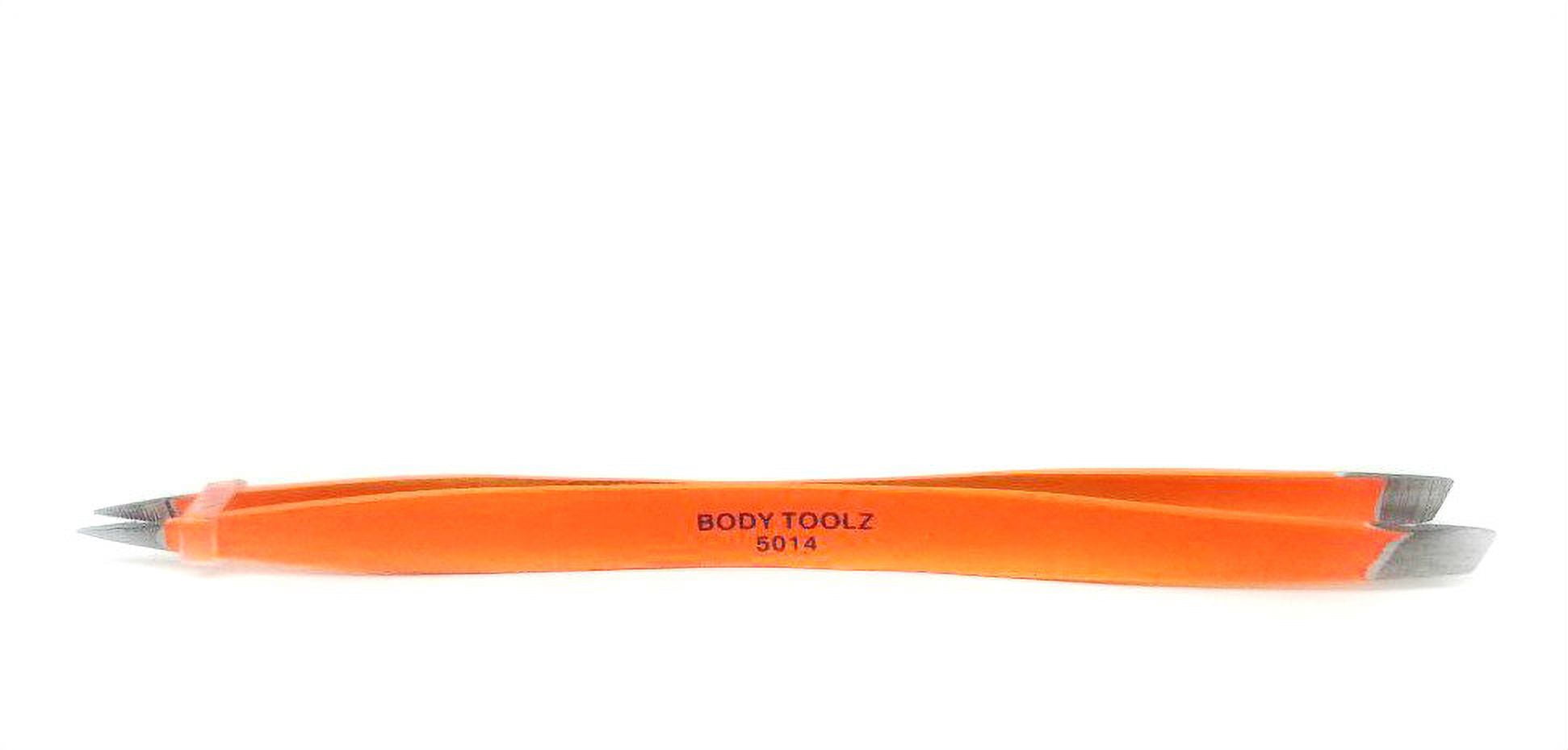 Body Toolz Neon Double End Tweezers Orange Revenge BT5014
