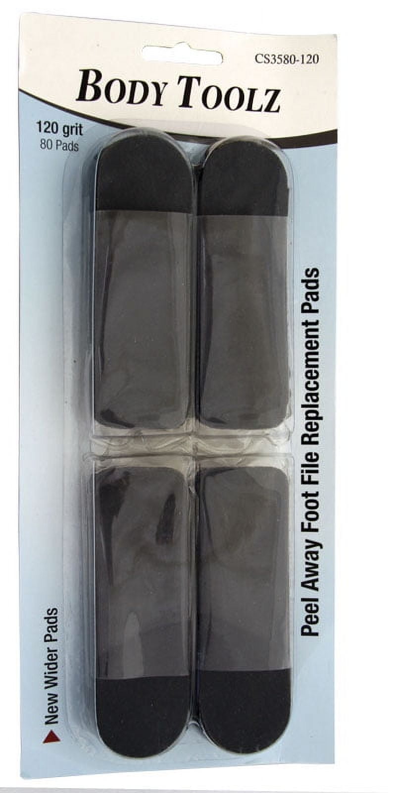Body Toolz Peel Away Foot File Replacement Pads 80 Grit. File Away Rough Hard Calluses