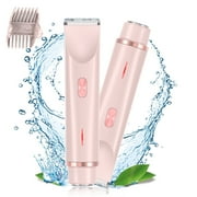 MichPong Body Trimmer for Woman Bikini Face Dual-Head Electric Razor USB Rechargeable Wet Dry Use