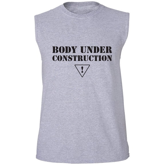 Body Under Construction Adult Sleeveless Tee