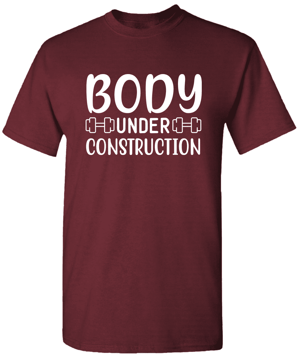 Body Under Construction Motivation TShirt Gym TShirt Fitness T