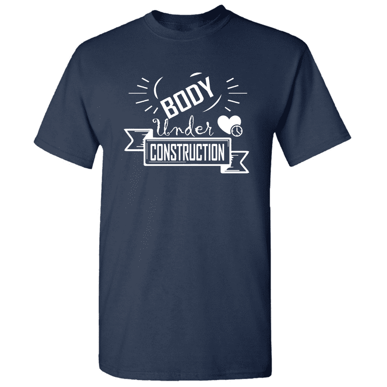 Under construction workout best sale shirt