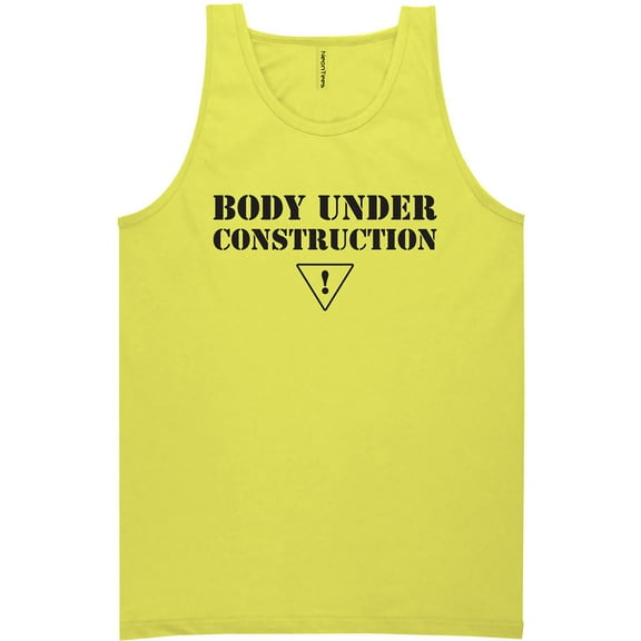 Body Under Construction Neon Tank Top